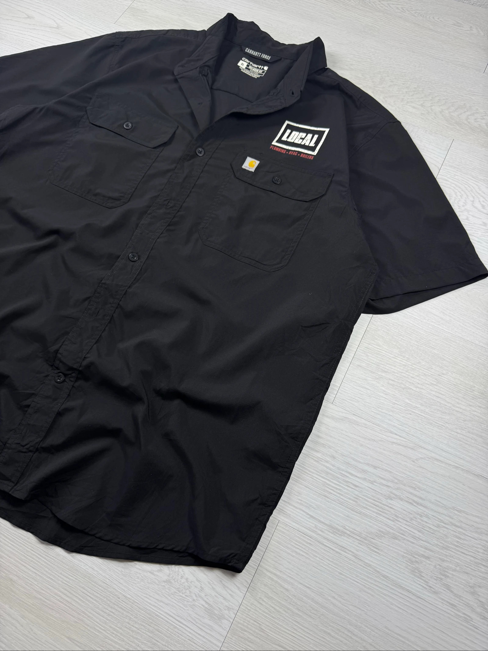 Carhartt Force Work Shirt XL Black Relaxed Fit Lightweight Utility Workwear – photo 2
